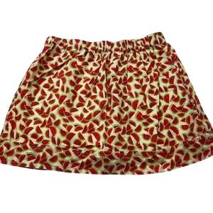 J Crew Watermelon Skirt Size M Elastic Waist Pull On